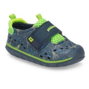 NWT Stride Rite Phibian Navy Rocketship Water Shoe Sz 3M